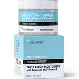 Organic Bakuchiol Triple Strength Face Moisturizer + Vitamin E