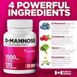 D-Mannose with Cranberry 1000mg