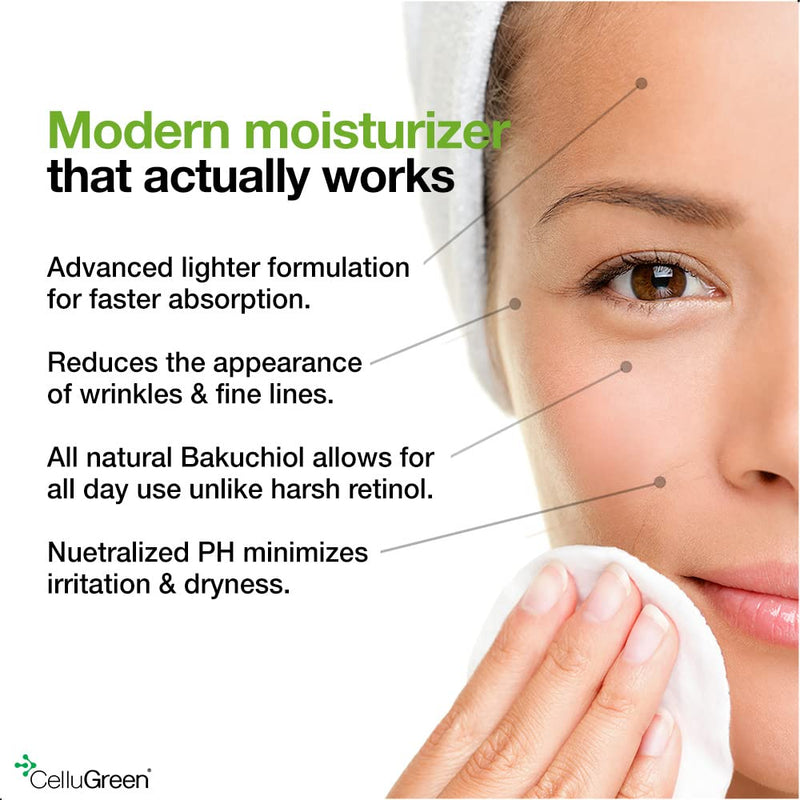 Organic Bakuchiol Triple Strength Face Moisturizer + Vitamin E