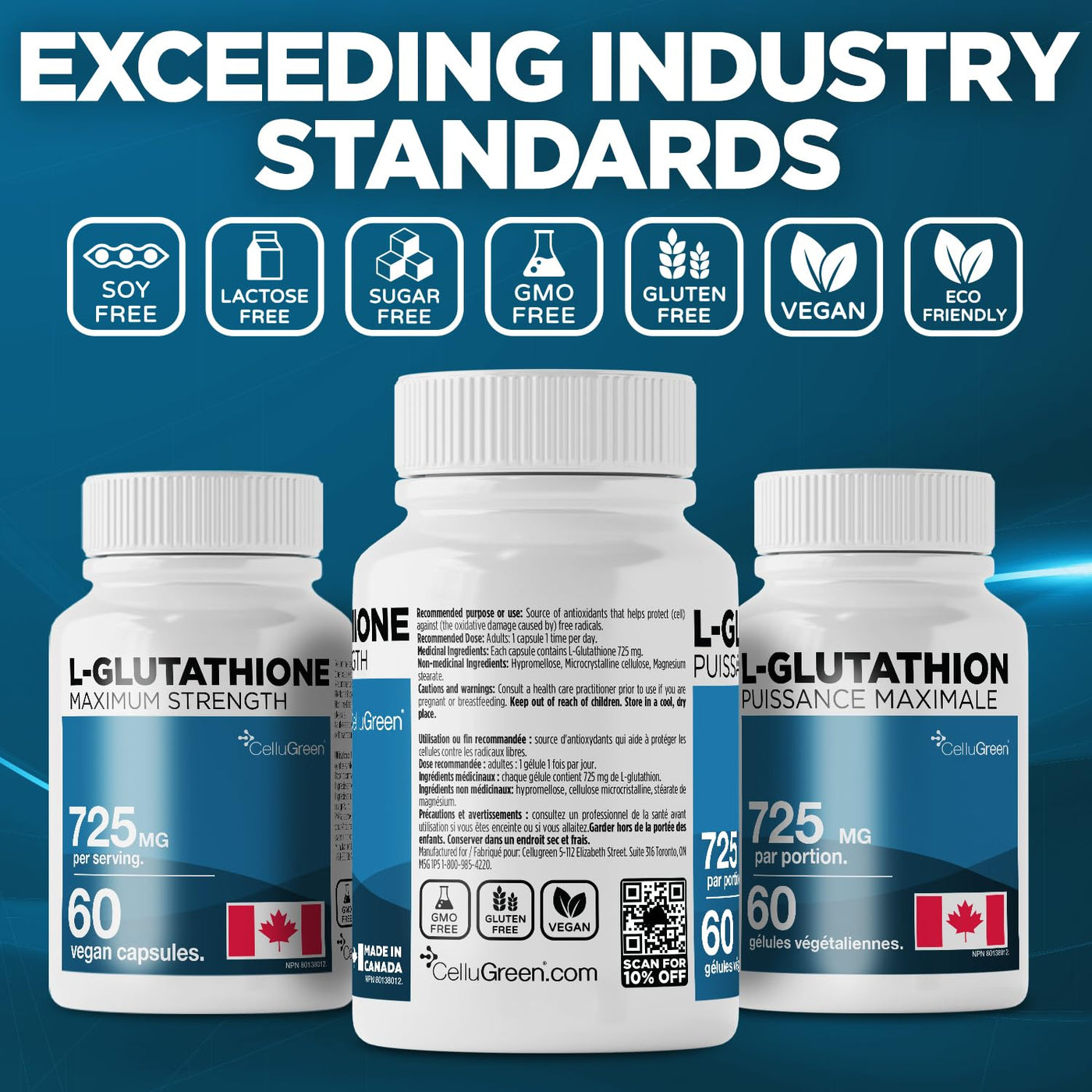 green white l glutathione DaVinci Labs - stable glutathione supplement boasts 2.5x better bioavailability than the leading competitor NHF L-Glutathione Plus (30