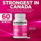 D-Mannose with Cranberry 1000mg