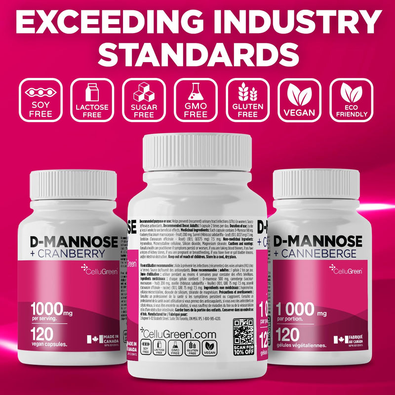 D-Mannose with Cranberry 1000mg