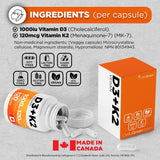 Vegan Vitamin D3 + K2 MK-7