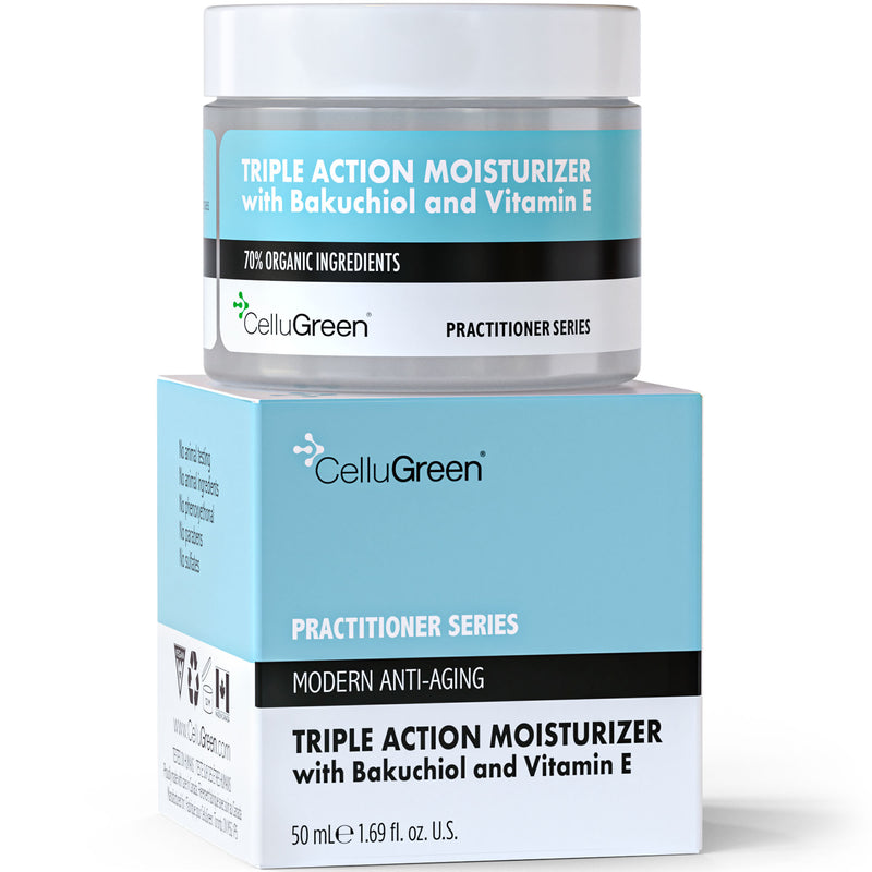 Organic Triple Action Moisturizer w Bakuchiol & Vitamin E